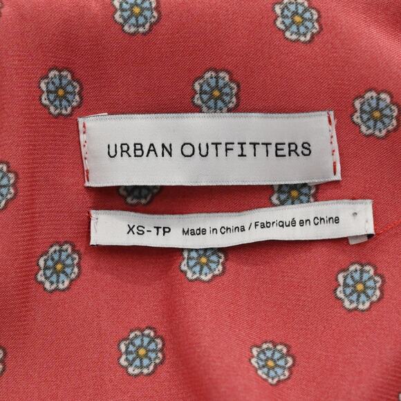 URBAN OUTFITTERS Womens Red Floral Jumpsuit Size XS Romper Belt Boho Chic Retro - Picture 9 of 14